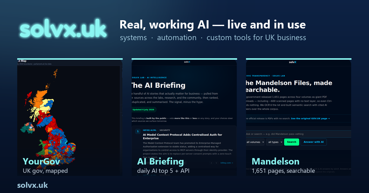 solvX — An AI planner turns a brief into a structured plan, renders brand-specific Remotion…